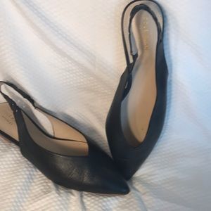 Cole Haan black flat sling backs so 8 1/2